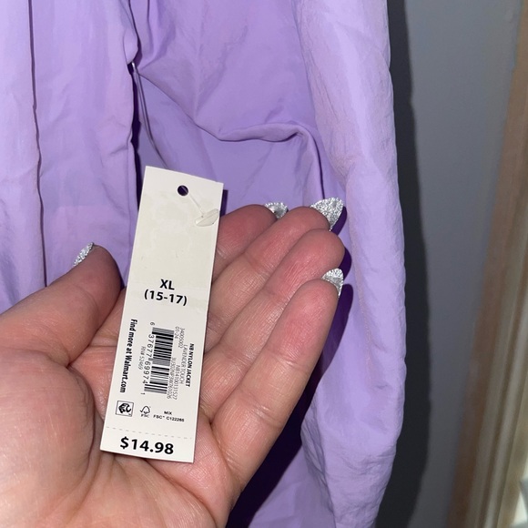 NWT Time and Tru XL Cropped windbreaker jacket - Picture 3 of 3